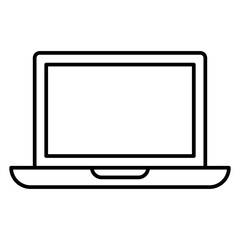 Laptop computer notebook vector icon