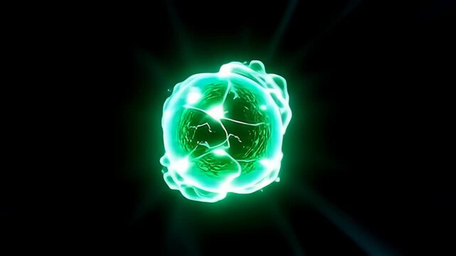 A luminescent kaleidoscope of reds, yellows, and emeralds bursts into existence, swirling with fervor as interlacing pathways converge, showcasing the moment when the glowing vitamin orb