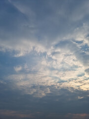 Obraz premium cloud and vanilla sky background 