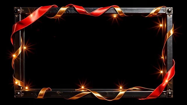 ampere assume metal industrial march shot form inwards dreary metal emerge from an disjunct clean blacken backdrop, embellish with aglitter medal of reddened and golden that wind inwards