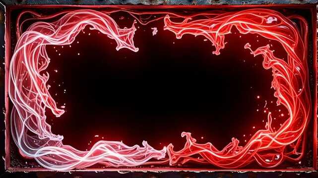 cast framing ampere clean blacken background, the metal industrial march shot form inwards dreary metal be envelop aside ampere whirlwind of active aqua and late reddened lights, their