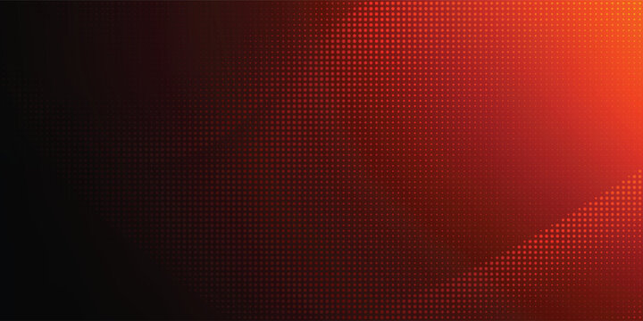 Abstract background with vibrant orange and black gradient halftone patterns eps10