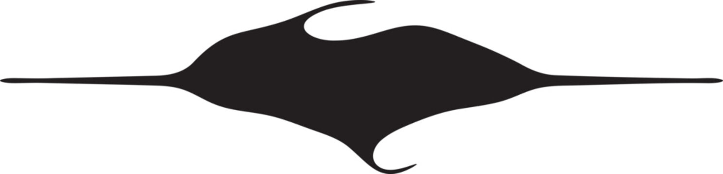 Vector stingray silhouette icon