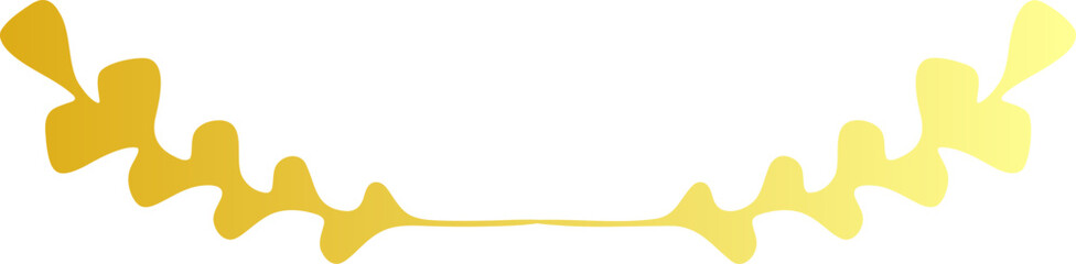 Obraz premium Set of gold abstract shapes vector