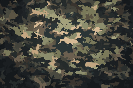 Tactical Multicam Camouflage Pattern - Dark Woodland Army Texture A versatile tactical camouflage pattern d high-performance military outdoor applications multi-environment palette military gear 