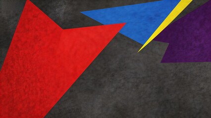 Abstract geometric shapes on textured background