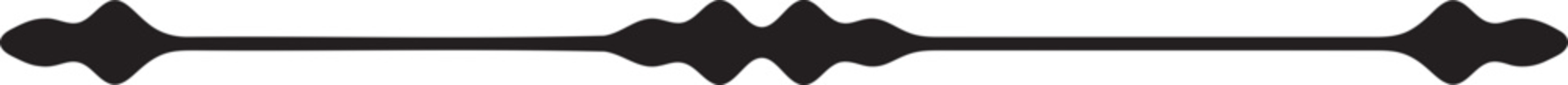 Set of 5 black line decorative divider elements vector