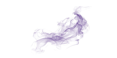 Ethereal purple smoke wisps rising on a solid black background creating a mystical cinematic vapor cloud effect of magic © Official Design