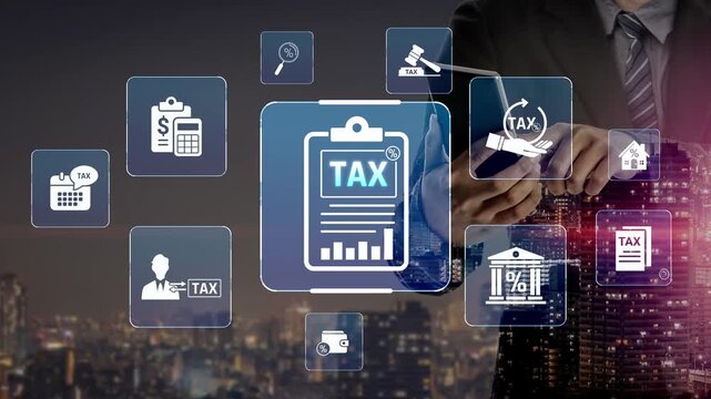 Financial regulation and tax compliance concept showing tax document, VAT, transaction flow, and financial auditing in modern financial system Marrow