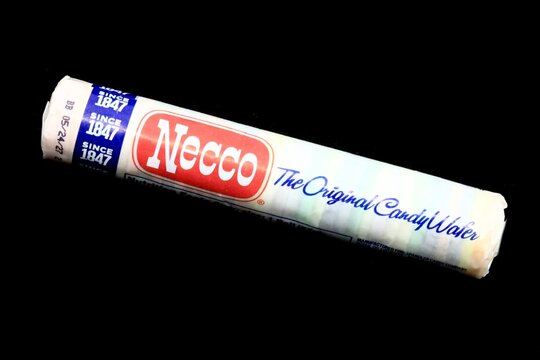 Package Necco brand candy wafers	
