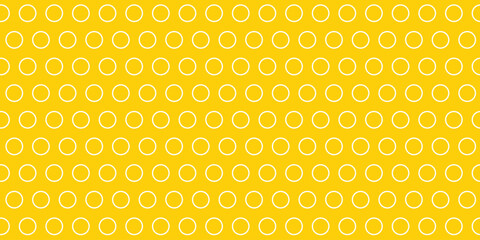 simple white outline dot pattern on yellow for banner poster background. © kowsar