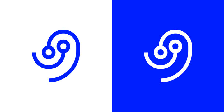 Dual meaning logo combining people and technology elements, symbolizing human-centered innovation, collaboration, digital connectivity, and the harmony between people and modern tech solutions.