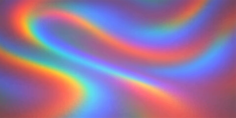 Obraz premium Abstract colorful rainbow wave background digital art pattern