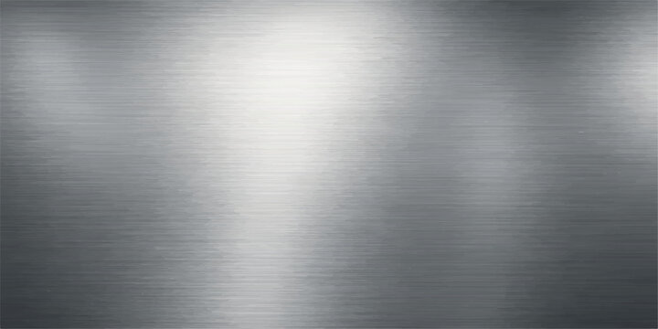 Brushed Metal Silver Steel Texture Plate