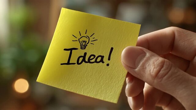 創造の瞬間を映すマクロ付箋スタイル