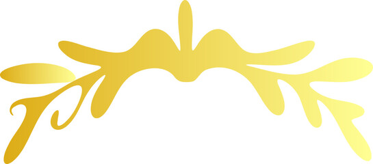 Fototapeta premium Golden Laurel Wreath Vector Illustration