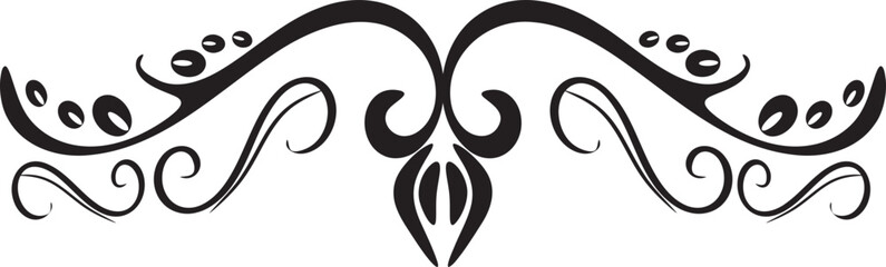 Black ornamental border vector illustration