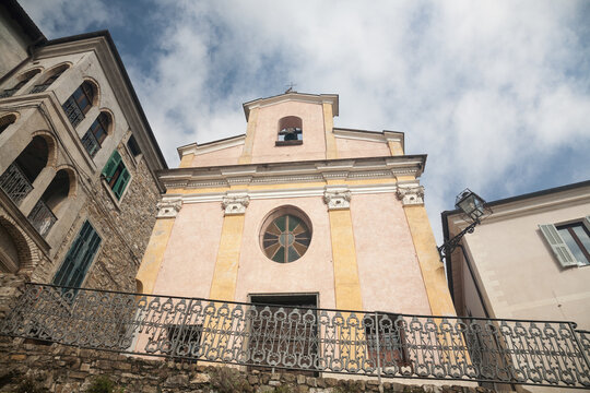 St. Bartholomew church, Apricale, Italy