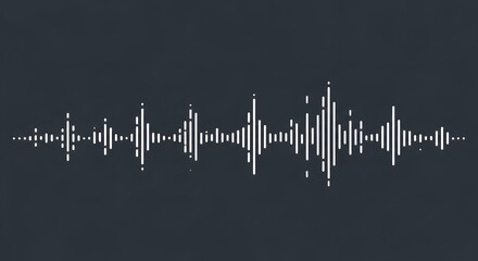 Obraz premium Sound wave pattern on dark background