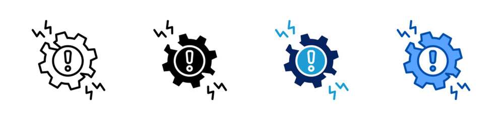 Obraz premium crisis icon set multiple style collection