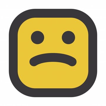 Pouting animation icon for social media, presentations, videos, websites. Alpha Channel