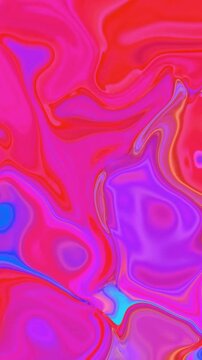 Hypnotic pink purple neon liquid swirl background vertical video. Trendy colorful design with vibrant energy motion graphics vertical video.
