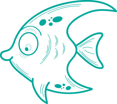 226 Marine animals icons snail fish dolphin octopus sketch.eps