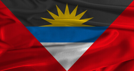 Flag Antigua And Barbuda With