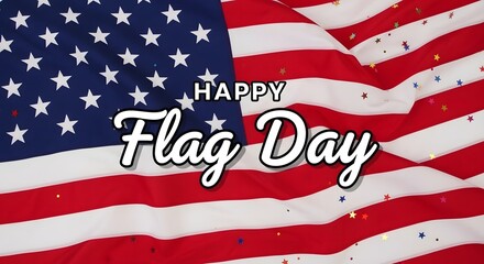Obraz premium Happy flag day celebrating the adoption of the united states flag