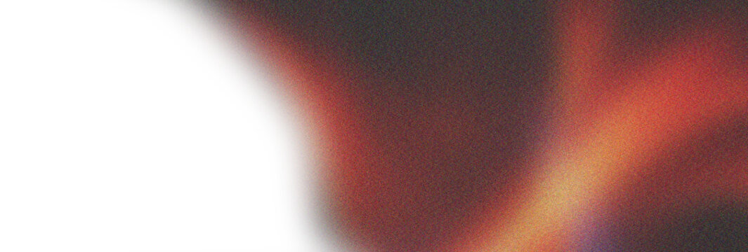 Red light leak texture with organic film grain and soft orange glow