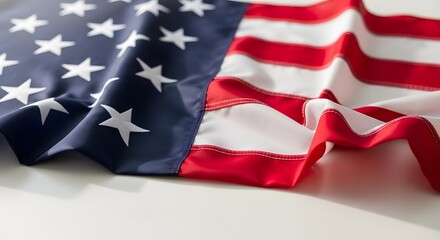 Obraz premium Flag day celebration with american flag display