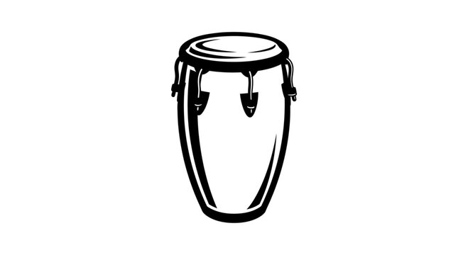 A single djembe drum instrument closeup.
