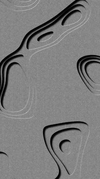 Abstract Gray Texture Background Seamless Loop Animation Modern Minimalist Design Elegant Subtle Motion Graphics 4 K Ultra H D Grey Scale Paper Cutout Style Organic Shapes Dynamic Background