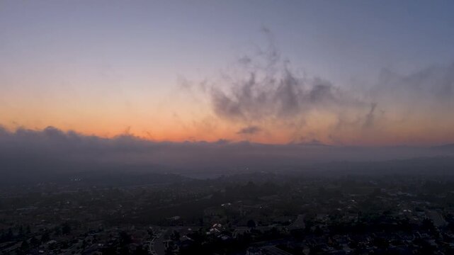 Frightening dark sky casting a gloom over California