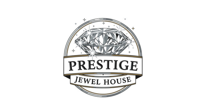 Prestige Jewel House Logo Design.