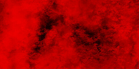 Fototapeta premium Dark abstract background with red grunge effect background. red velvet grunge texture fantasy smooth watercolor painted art design. Dark elegant red shades aquarelle paint 