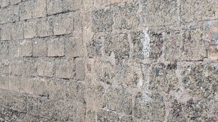 Rough concrete brick wall texture background weathered cement blocks grunge masonry surface old construction material pattern industrial building backdrop