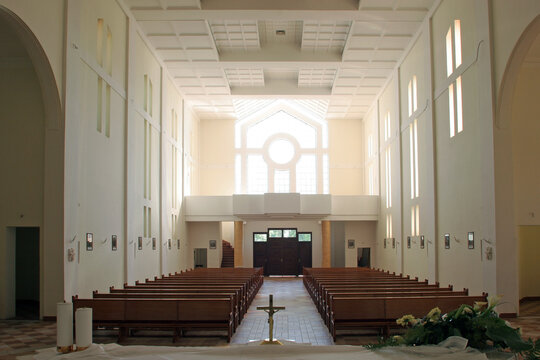 The parish church of Saint John of Napomuk in Glina, Croatia