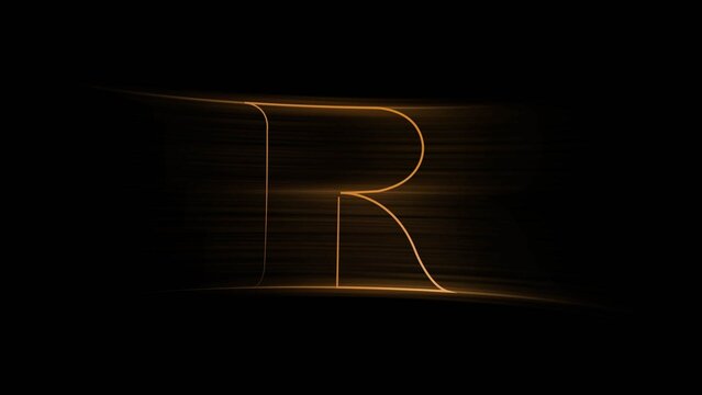 Golden Light Streak Logo Reveal