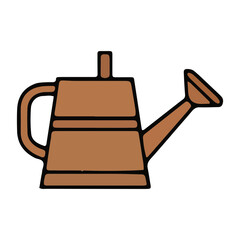 Obraz premium Brown Watering Can Icon
