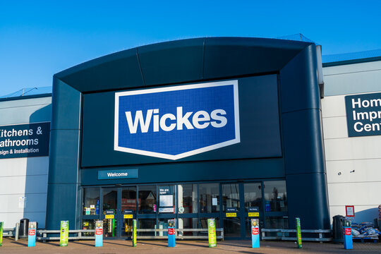Lowestoft, Suffolk, UK - March 5 2026: Frontage of UK based diy and home improvement store, Wickes