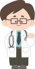 Obraz premium doctor examining patient in clinic