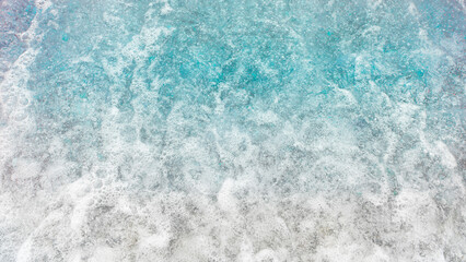 Fototapeta premium Foamy water texture with copy space 