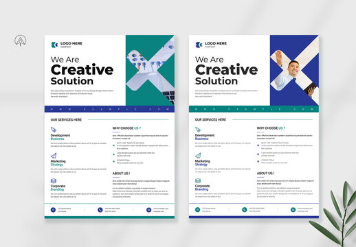 We Are Creative Solution Flyer Template