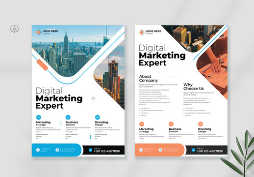 Digital Marketing Expert Flyer Layout
