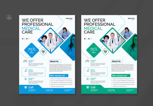 Medical Care Flyer Template