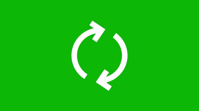 Refresh sync arrows animation representing system update reload process