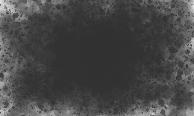Obraz premium 混沌とした感情を表す墨飛沫背景 透過