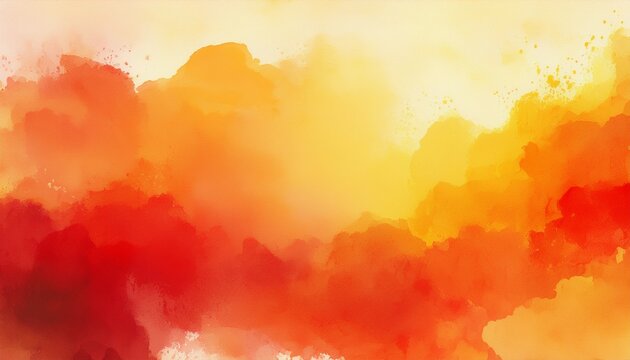 red orange and yellow background with watercolor abstract bright watercolor background the technique of painting with watercolors on wet