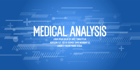 Fototapeta premium A template for posting information. Abstract background for healthcare and blood donation. Health and treatment. Poster for medical clinics. An illustration on the topic of medical analysis.
